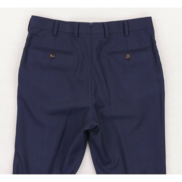 Suitsupply Sienna Ticket Pocket VBC Wool Suit Size 36R Blue Birdseye - Picture 13 of 14